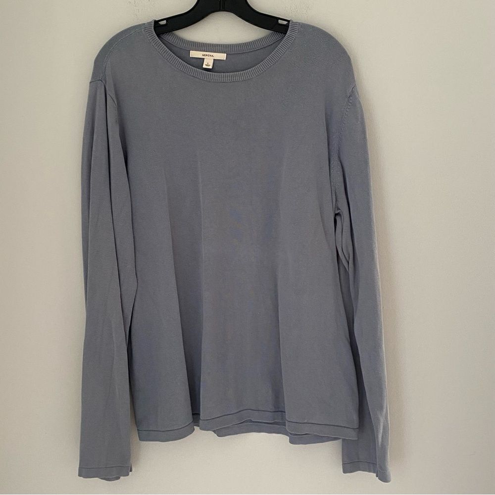 Merona Men’s Crew Neck Long Sleeve Cotton Knit Sweater size L
